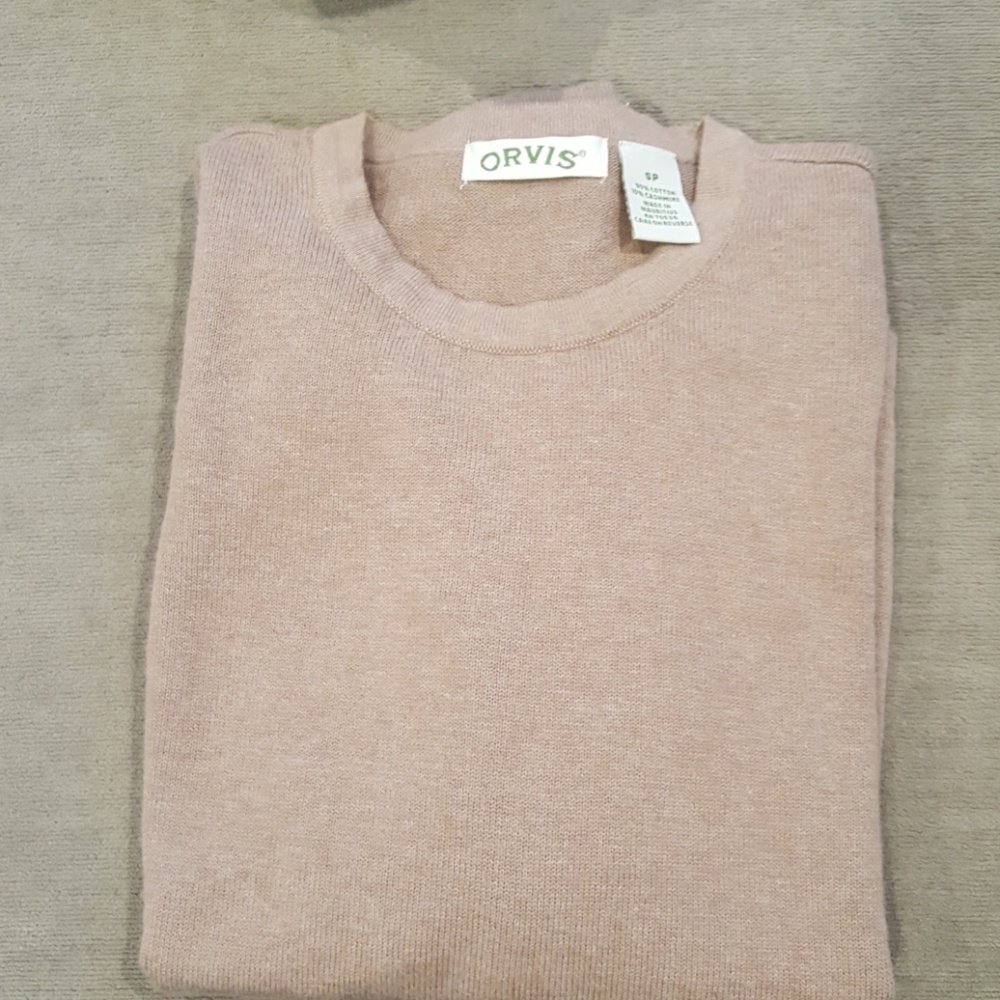 Orvis cotton cashmere blend sweater